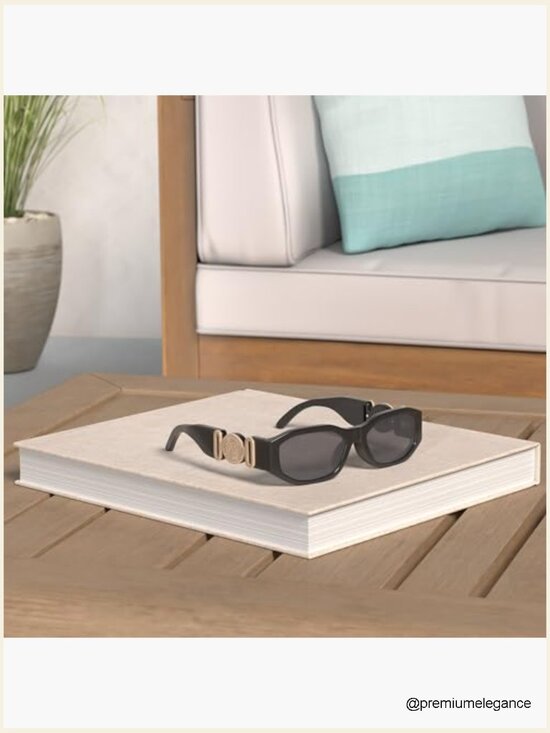 Retro Rectangle Sunglasses UV400 Protection Unisex Vintage Style main image 2